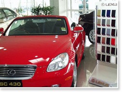 showroom furniture for the automotive industry